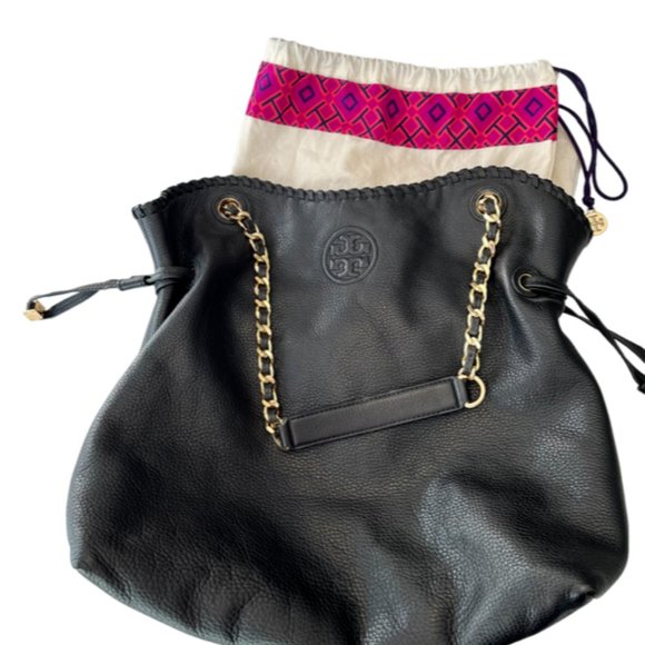 Tory burch tote with chain handles hot sale